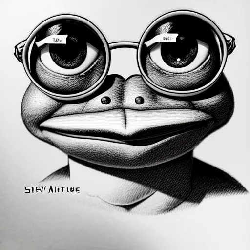 Prompt: pepe the frog, a full body portrait, single subject, detailed face, finely detailed features, closeup at the face, perfect art, stanley artgerm lau, takashi takeuchi, akihiko yoshida, trending on pixiv fanbox, wlop, rossdraws