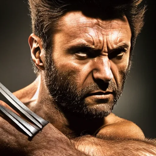 Image similar to the wolverine, butcher, full body shot by yousuf karsh, golden hour, realistic, body shot, sharp focus, 8 k high definition, insanely detailed, intricate, elegant