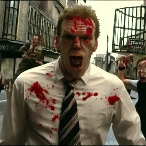 Image similar to Live Action Still of Jerma in Shaun of the Dead, real life, hyperrealistic, ultra realistic, realistic, highly detailed, epic, HD quality, 8k resolution, body and headshot, film still