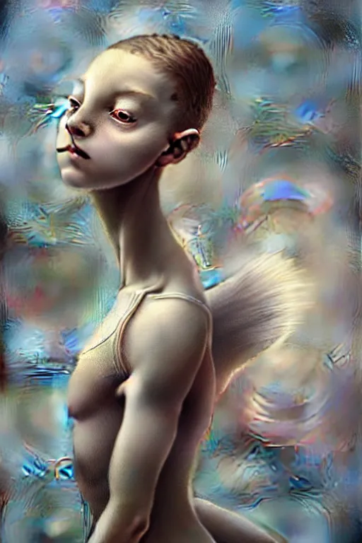 Image similar to ultra realistic, beautiful teenage ballerina, in the style of peter mohrbacher by weta digital and beth cavener, high face symmetry, intricate, masterpiece, award winning, high face symmetry, intricate