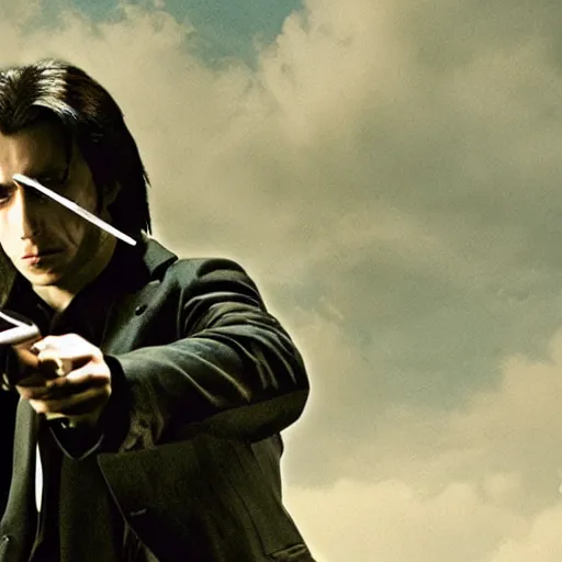 Image similar to <movie still>Vampires Holding Guns</movie>