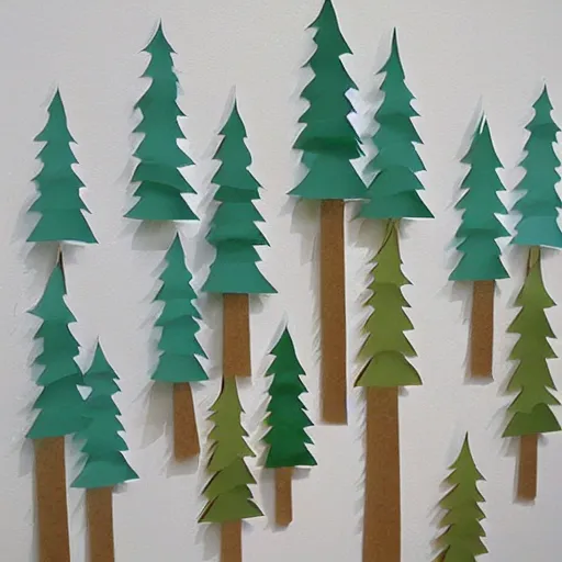 Image similar to paper trees