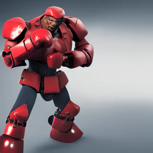 Prompt: two tactical mech boxing, mech boxing fighting, cinematic still from rocky series and pacific rim movie and miketyson, two boxing tactical mech, studio lightning