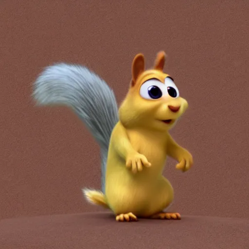 Prompt: pixar character, squirrel