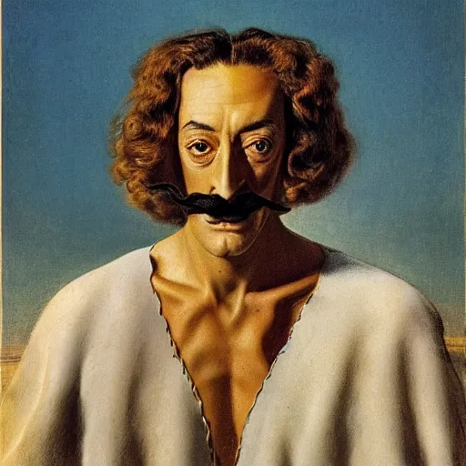 Image similar to portrait of Salvador Dali in the style of Eugene de Blaas