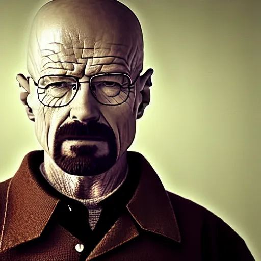 Image similar to walter white from breaking bad wearing knight armor and holding a sword, 4 k, hyper realistic