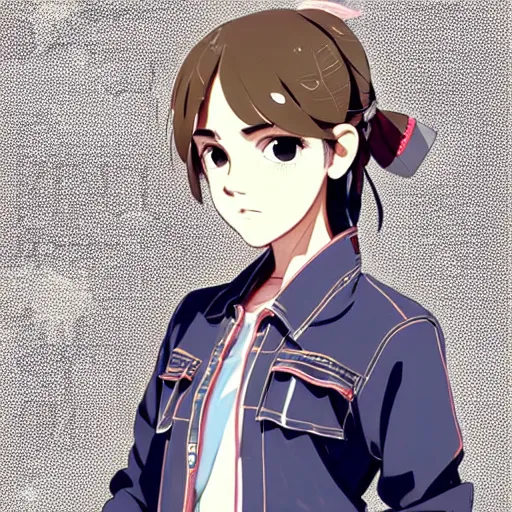 Image similar to a beautiful! boyish! emma watson alluring instagram model, wearing japanese hiphop school girl outfit with mayan pattern and native style, aztec street fashion, botw style, gapmoe yandere grimdark, trending on pixiv fanbox, painted by greg rutkowski makoto shinkai takashi takeuchi studio ghibli, akihiko yoshida