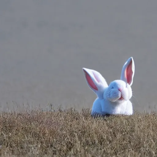 Image similar to a cloud shaped as a rabbit