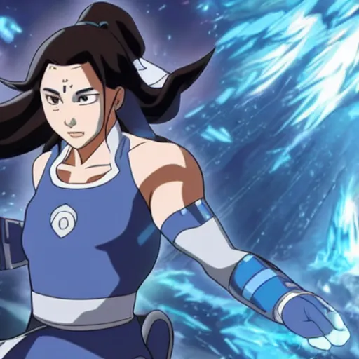 Prompt: Ultra Instinct Korra