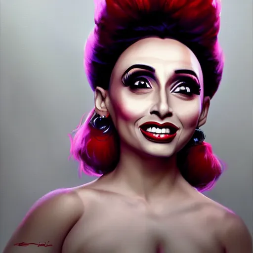 Image similar to bianca del rio, painting by artgerm and greg rutkowski