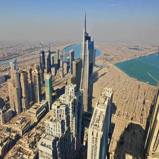 Image similar to view of New York from the Burj Dubaï