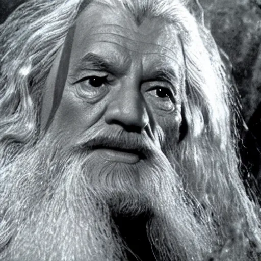 Image similar to A still of Gandalf in Star Trek TOS (1966)