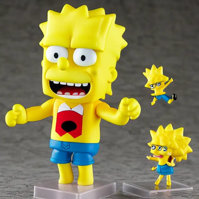 Image similar to spongebart simpsonpants, an anime nendoroid of spongebart simpsonpants, figurine, detailed product photo