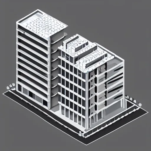 Image similar to Orthographic projection of buildings