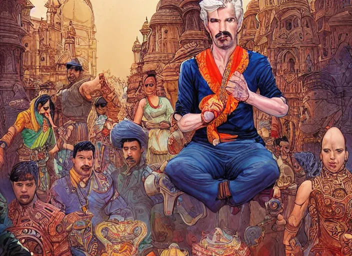 Prompt: a highly detailed india portrait of stephen strange, james gurney, james jean