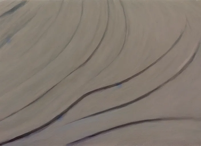 Prompt: hard indentations coursing across smoother curved surface, oil painting