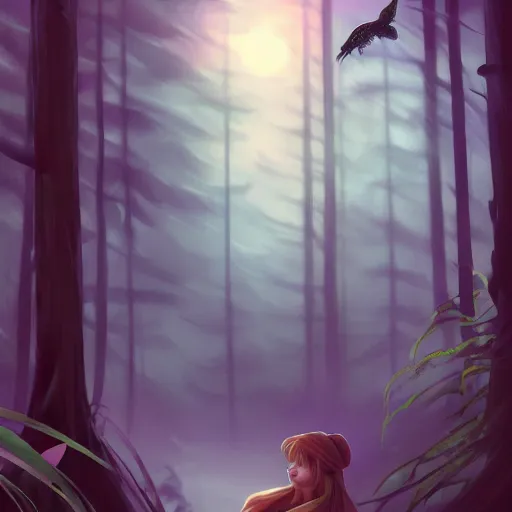 Image similar to trail cam footage of taylor swift in the forest at night, art by lois van baarle and loish and ross tran and rossdraws and sam yang and samdoesarts and artgerm and saruei and disney, digital art, highly detailed, intricate, sharp focus, trending on artstation hq, deviantart, unreal engine 5, 4 k uhd image