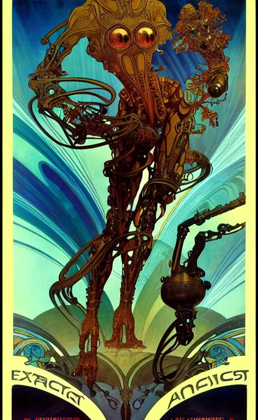 Image similar to exquisite imaginative alien creature poster art, humanoid, movie art, by lucusfilm, weta studio, alphonso mucha, james jean, frank frazetta, 8 k, denoised