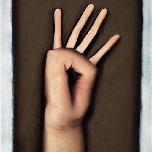 Image similar to hand for a head
