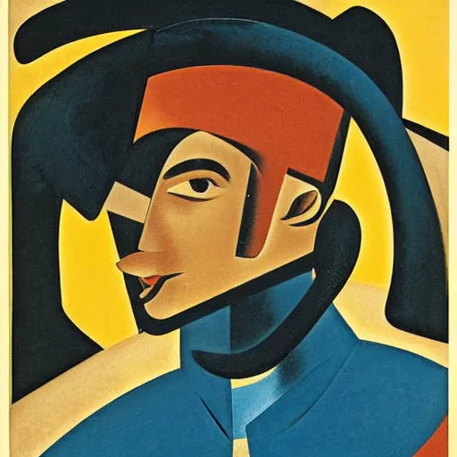 Image similar to a poster of a young man wearing a helmet. by ismael nery, wyndham lewis. soviet propaganda, american propaganda