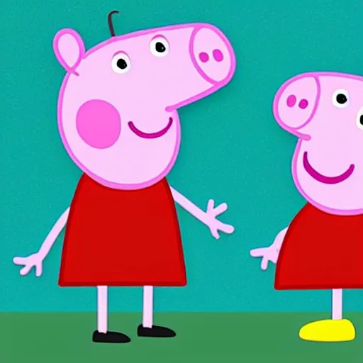 Image similar to photorealistic peppa pig