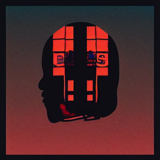 Cubism rap album cover for Kanye West DONDA 2 designed