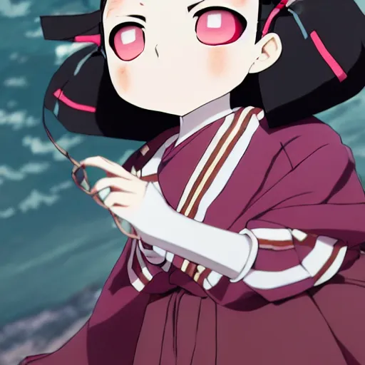 Prompt: beautiful full body image of nezuko kamado from demon slayer / kimetsu no yaiba, high details, high resolution, | | very very anime!!!, fine - face, realistic shaded perfect face, fine details. anime. realistic shaded lighting