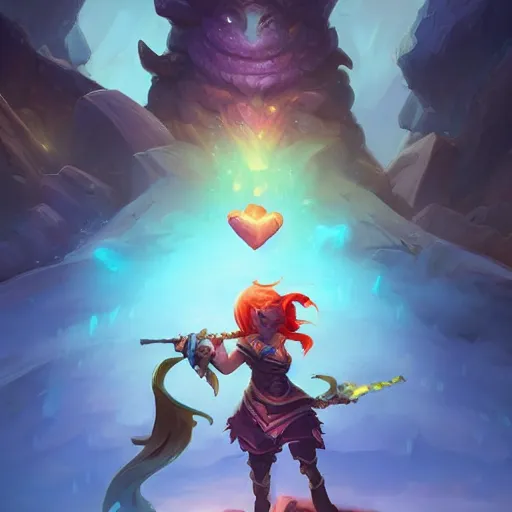 Image similar to heartstone magic loot stuff game icon fantasy art, 2d game art, official art, concept art , behance hd , concept art by Jesper Ejsing, by RHADS, Makoto Shinkai