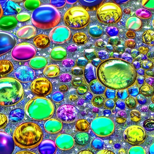 Prompt: a hyperdetailed maximalist intricate artwork of all shiny colorful crystals of the planet together. beautiful polished shiny 8 k 3 d gigapixel render. unreal engine. 1 0 0 0 0 colorful beautifully cutted gems