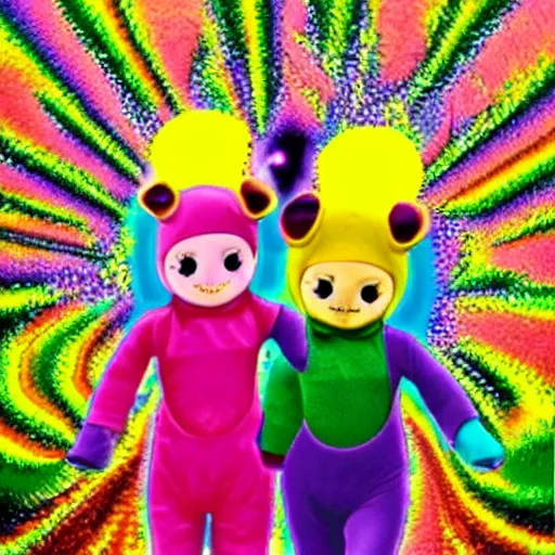 Image similar to teletubbie acidwave