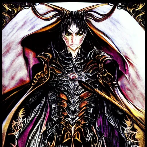 Image similar to Beautiful Sauron in the style of Ayami Kojima