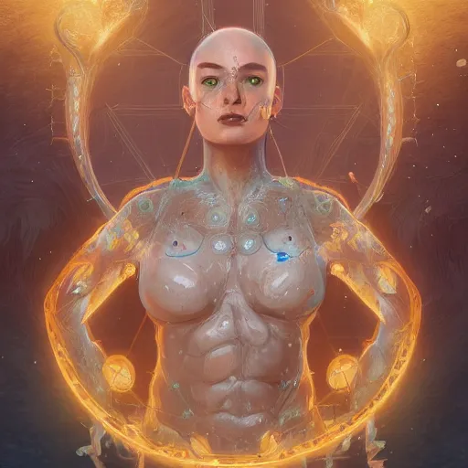 Prompt: water sign : cancer as a person, illustrative art, artist interpretation, concept art, cgsociety contest winner, artstation, artstation hd, 4 k, 8 k, intricate, detailed, intricately detailed