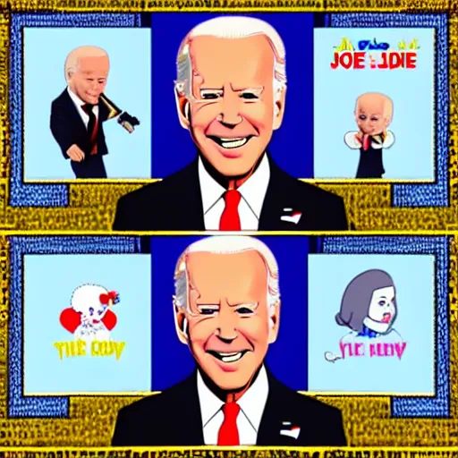 Image similar to joe Biden in the style of Sanrio