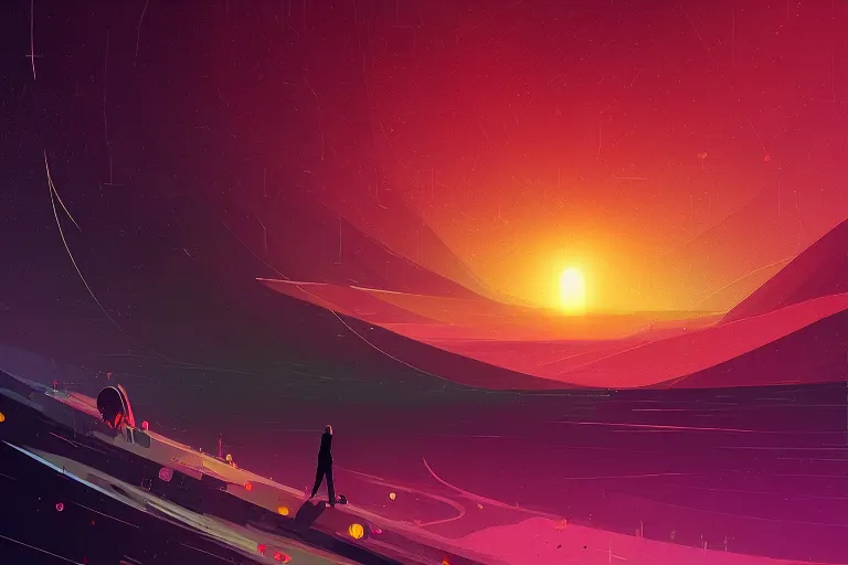 Image similar to humans and a black hole by petros afshar and james gilleard and alena aenami, trending on deviantart, masterpiece, detailed, warm colors