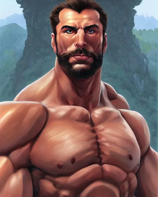 Prompt: gigachad luigi brother bodybuilder in final fight mountain by ilya kuvshinov, ernest khalimov body by krista sudmalis, fantasy character portrait, ultra realistic, concept art, intricate details, elegent, digital painting, smooth, sharp focus, illustration, art by artgerm and greg rutkowski and alphonse mucha, artstation