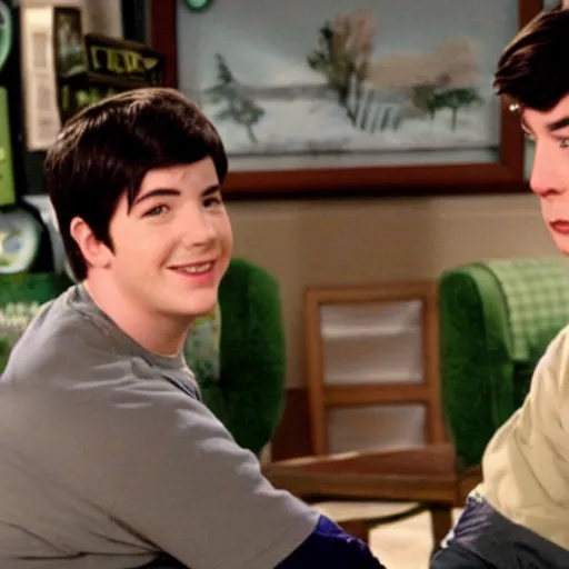 Image similar to a award winning photo film still of drake and josh ( 2 0 0 4 )