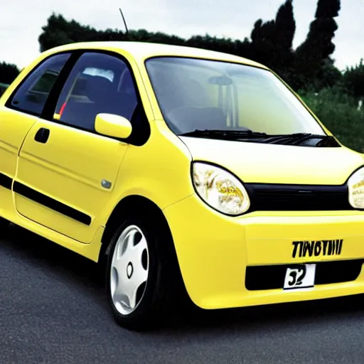 Prompt: 1994 Renault Twingo, anime style,