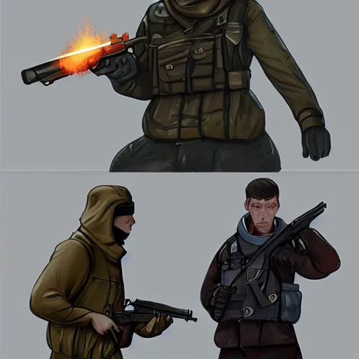 Prompt: CSGO concept art of a russian spy operative