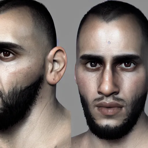 Prompt: arturo vidal, au naturel, hyper detailed, digital art, trending in artstation, cinematic lighting, studio quality, smooth render, unreal engine 5 rendered, octane rendered