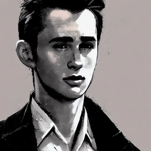 Prompt: a highly detailed epic cinematic concept art CG render digital painting artwork costume design: young James Dean as a well-kept neat perfect formal student in a 1950s USSR school uniform. By Greg Rutkowski, Ilya Kuvshinov, WLOP, Stanley Artgerm Lau, Ruan Jia and Fenghua Zhong, trending on ArtStation, made in Maya, Blender and Photoshop, octane render, excellent composition, cinematic atmosphere, dynamic dramatic cinematic lighting, aesthetic, very inspirational, arthouse