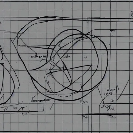 Prompt: the tangent bundle of a manifold. Technical drawing. Academic.