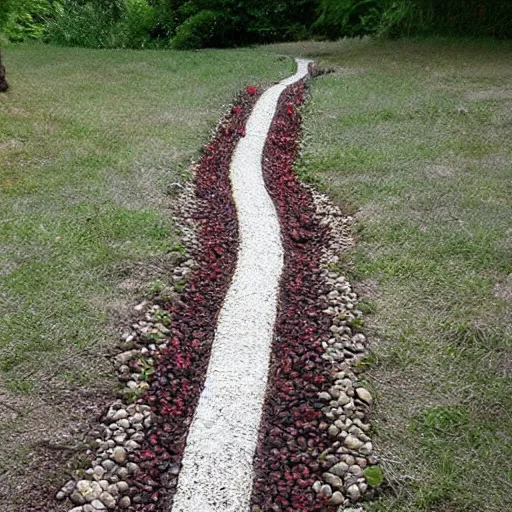 Image similar to spiky stone path