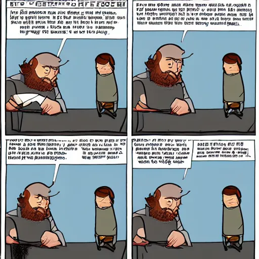 Image similar to dan benioff and george rr a martin cartoon strip