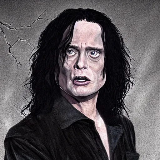 Image similar to tommy wiseau, hyperrealistic, photorealistic, hyperdetailed, horror lighting, creepy lighting, dimly lit