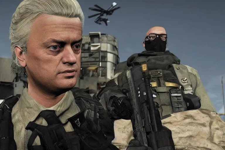 Image similar to geert wilders in call of duty