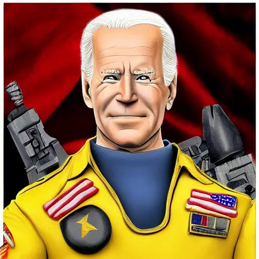 Prompt: ron Joe Biden in the style of small soldiers