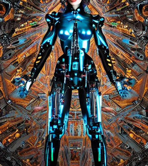 Prompt: portrait_photo_of_a_stunningly beautiful cybernetic maiden, hyper detailed by Annie Leibovitz, Steve McCurry, David Lazar, Jimmy Nelsson, professional photography