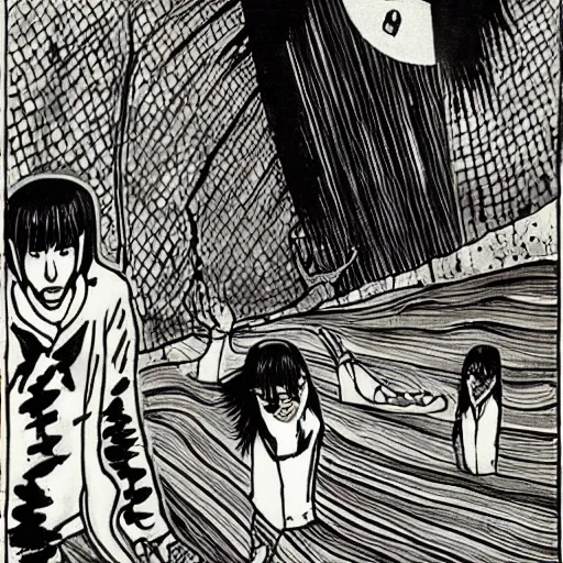 Junji Ito Original Illustration Stable Diffusion OpenArt