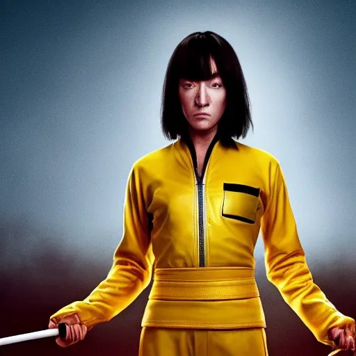 Image similar to first photos of 2 0 2 4 pixar animated kill bill remake ( eos 5 ds r, iso 1 0 0, f / 8, 1 / 1 2 5, 8 4 mm, postprocessed, 4 k )