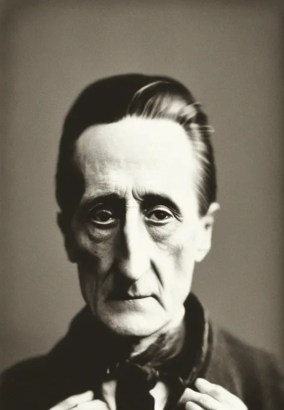 Prompt: a close - up casual photo of marcel duchamp by irving penn, 1 9 2 0 s monochrome snapshot, graflex 4 x 5, f 1. 8, 3 5 mm, ilford delta 3 2 0 0 pro